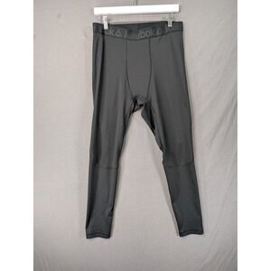 Reebok Mens Performance Compression Leggings Black Athletic Running Pants XL